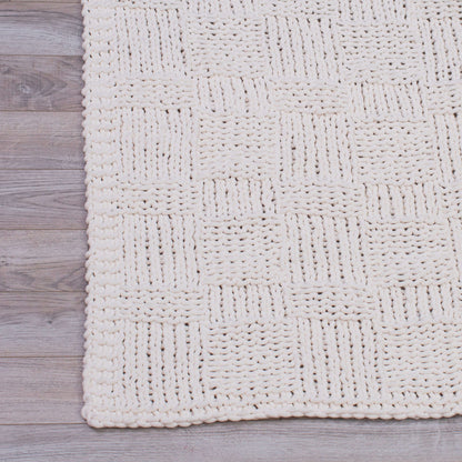 Red Heart Knit Heavenly Throw Knit Throw made in Red Heart Sweet Yarn