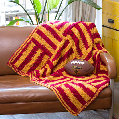 Red Heart Knit Stadium Lapghan Red Heart Knit Stadium Lapghan
