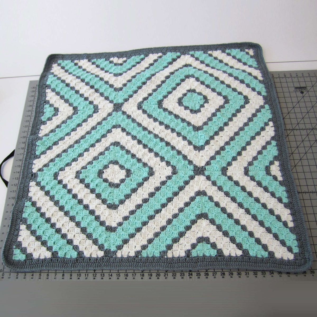 Knit Afghan made in Red Heart Soft Yarn