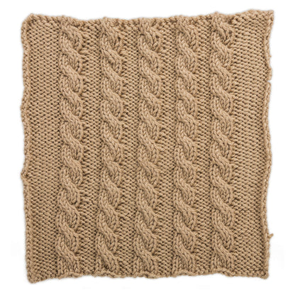 Red Heart Knit Your Cables Afghan Knit Afghan made in Red Heart Soft Yarn