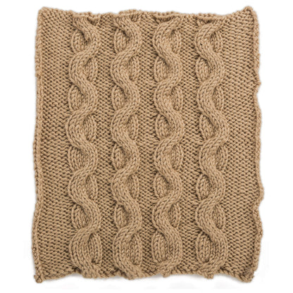 Red Heart Knit Your Cables Afghan Knit Afghan made in Red Heart Soft Yarn