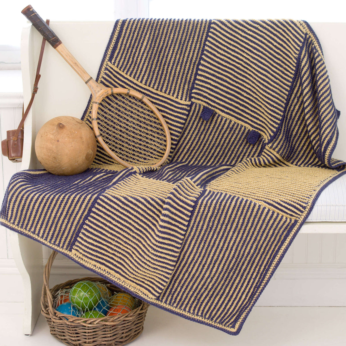 Knit Afghan made in Red Heart Super Saver Yarn