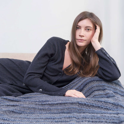 Red Heart Knit Milano Throw Knit Throw made in Red Heart An Italian Story Ombra Yarn