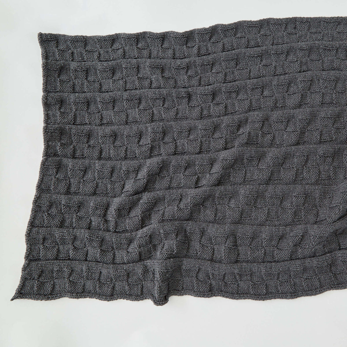 Knit Throw made in Red Heart Comfort Yarn