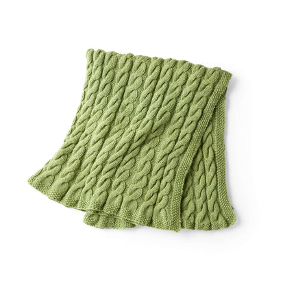 Red Heart Cable Knit Lapghan Single Size