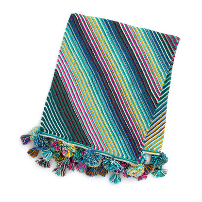 Red Heart Two Panel Bias Knit Blanket Single Size