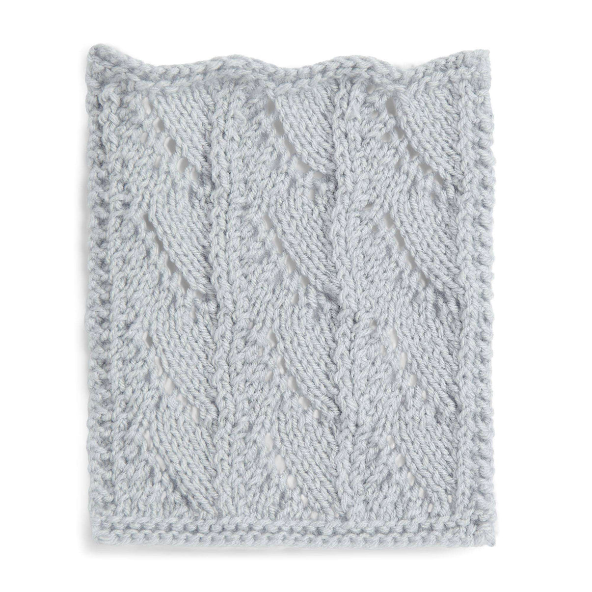 Red Heart Knit Lacy Fans Block Yarnspirations