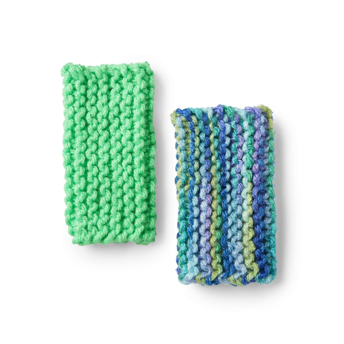 Knit Pop Cozy made in Red Heart Super Saver Yarn