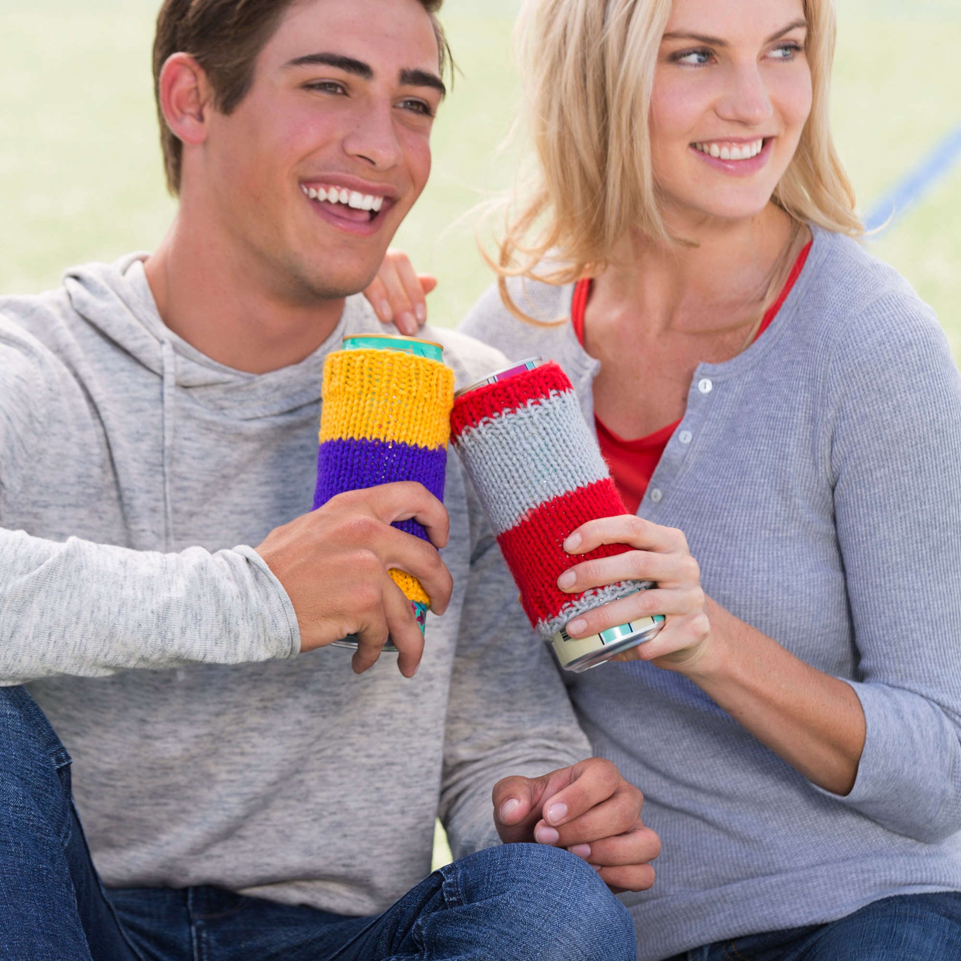 Free Red Heart Tailgate Cozies Knit Pattern