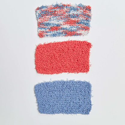 Red Heart Knit Scrubby Rectangle Knit Scrubby made in Red Heart Scrubby Cotton Yarn