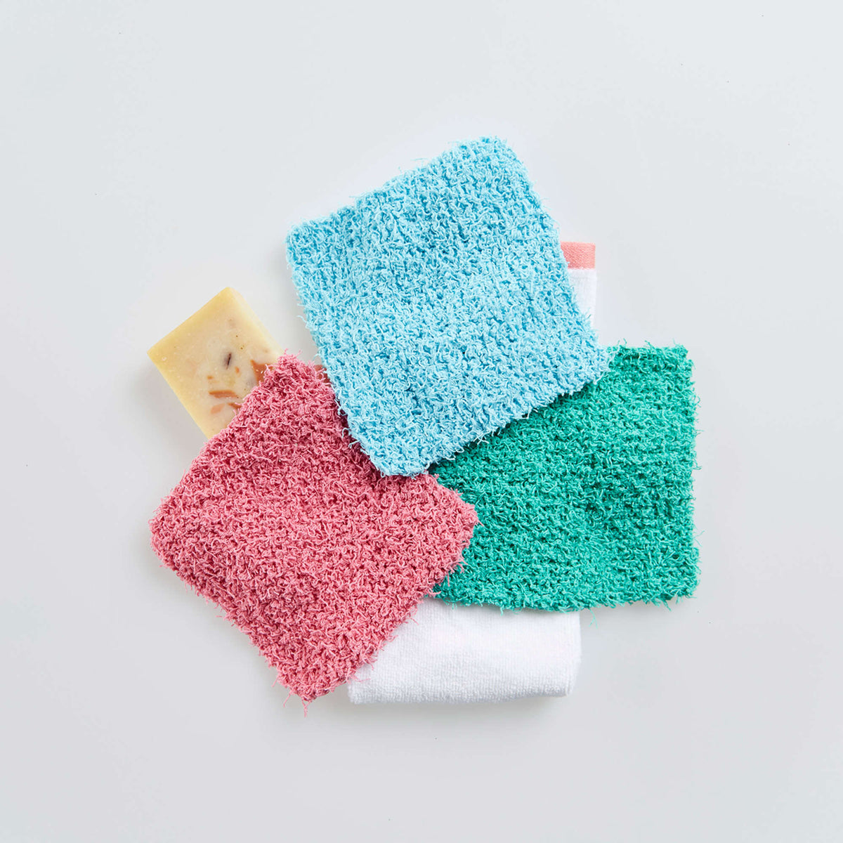 Knit Scrubby made in Red Heart Scrubby Cotton Yarn