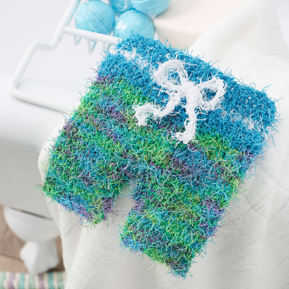 Knit Scrubby made in Red Heart Scrubby Yarn