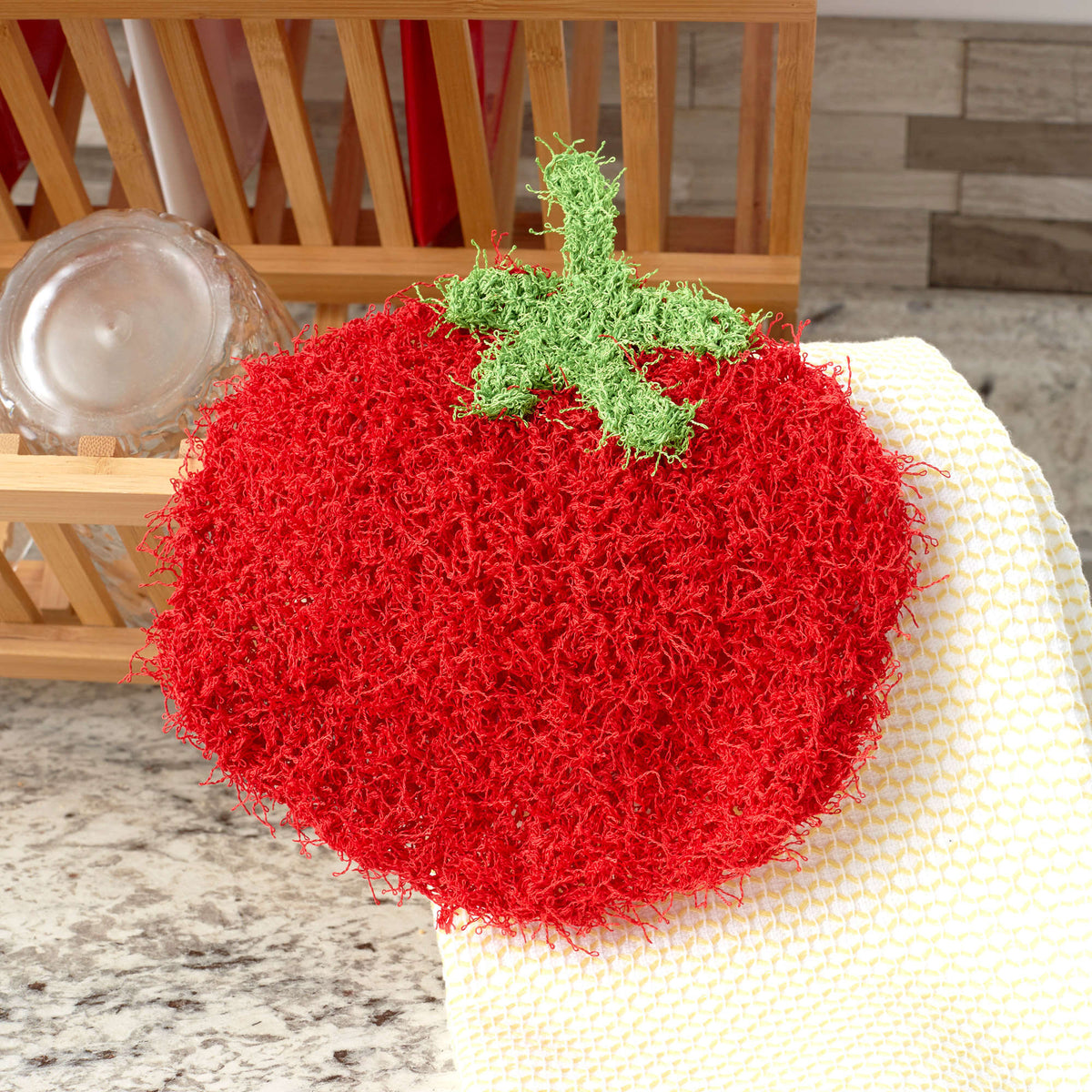 Knit Scrubby made in Red Heart Scrubby Yarn