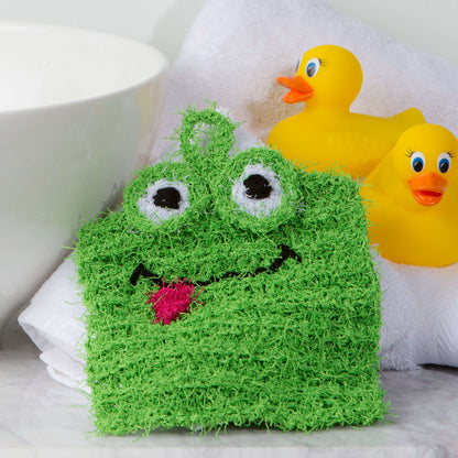 Red Heart Knit Froggy Scrubby Knit Scrubby made in Red Heart Scrubby Yarn