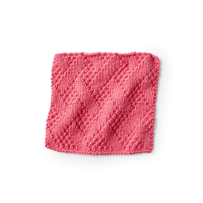 Red Heart Knit Chevron Dishcloth Knit Dishcloth made in Red Heart Scrubby Smoothie Yarn