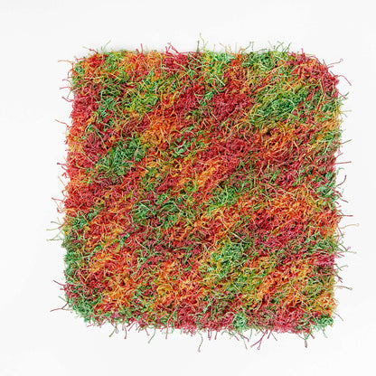 Red Heart Corner-to-Corner Knit Dishcloth Knit Dishcloth made in Red Heart Scrubby Yarn