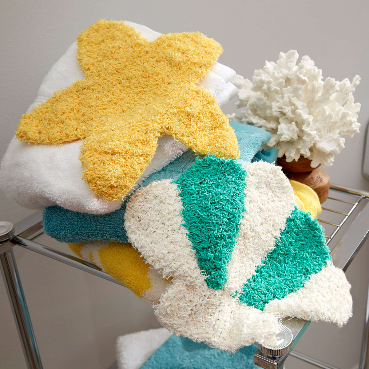 Knit Scrubby made in Red Heart Scrubby Cotton Yarn