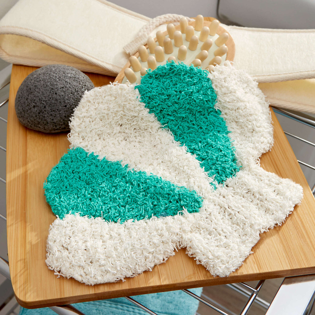 Knit Scrubby made in Red Heart Scrubby Cotton Yarn