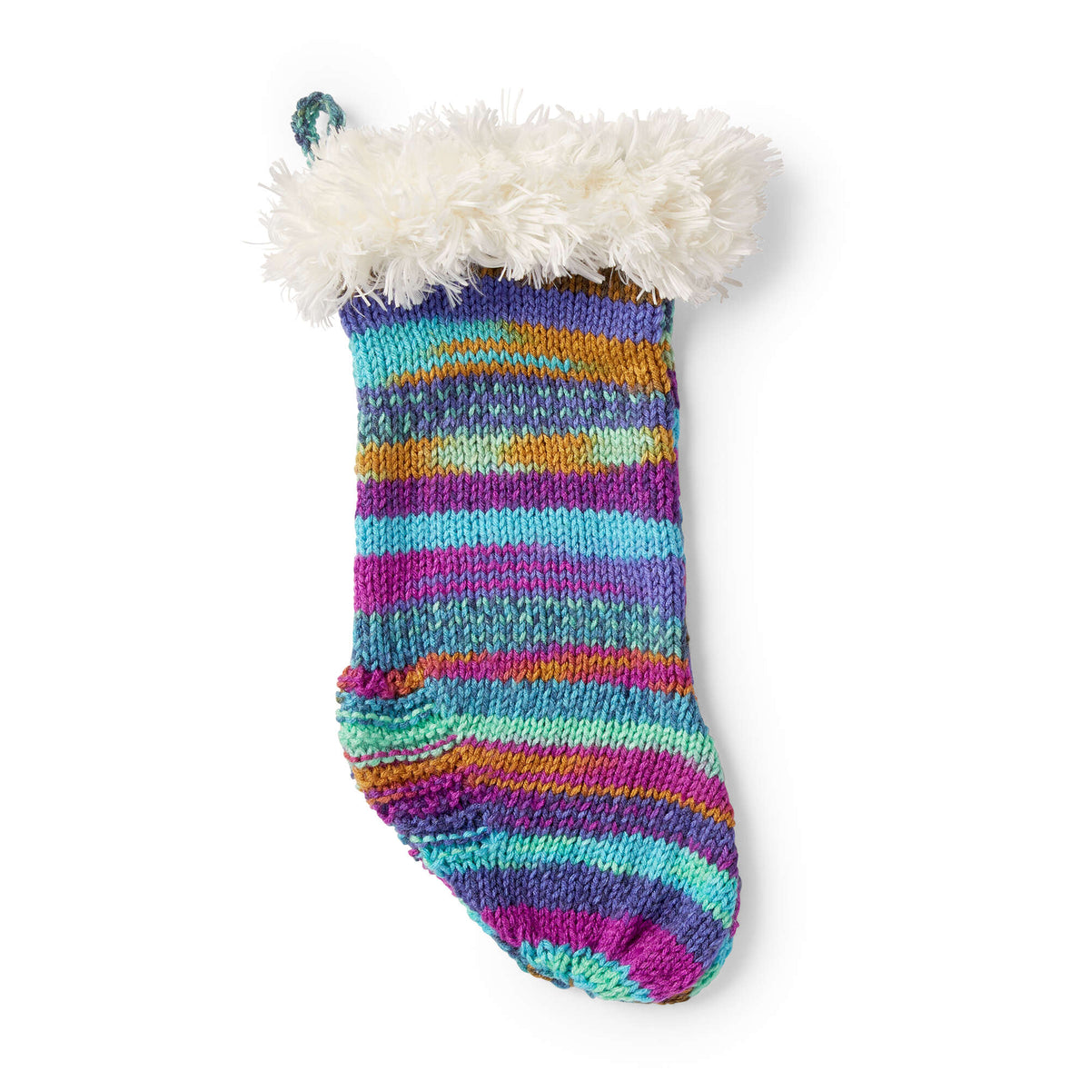 Knit Stocking made in Red Heart Yarn