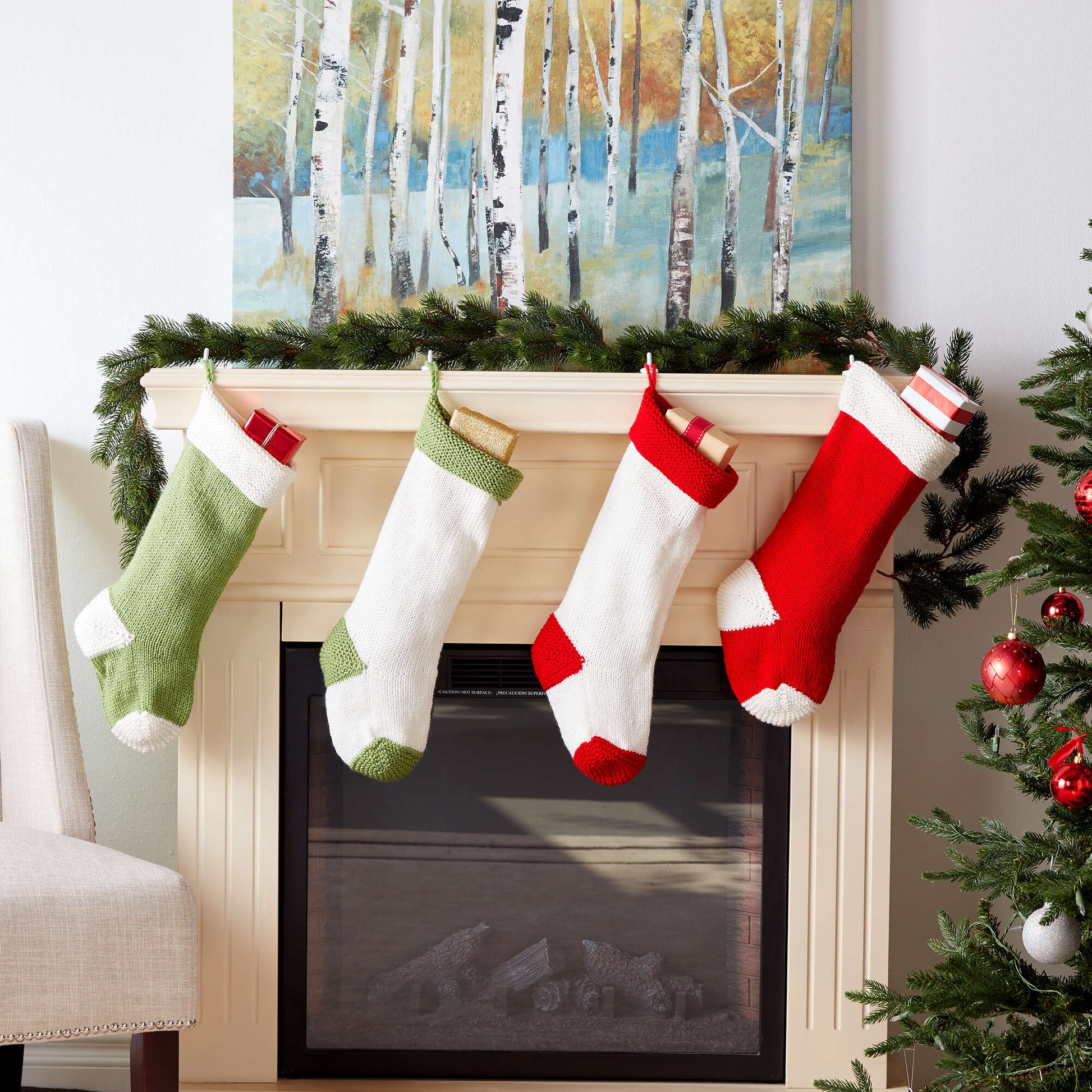 Free Red Heart Holiday Knit Stocking Pattern