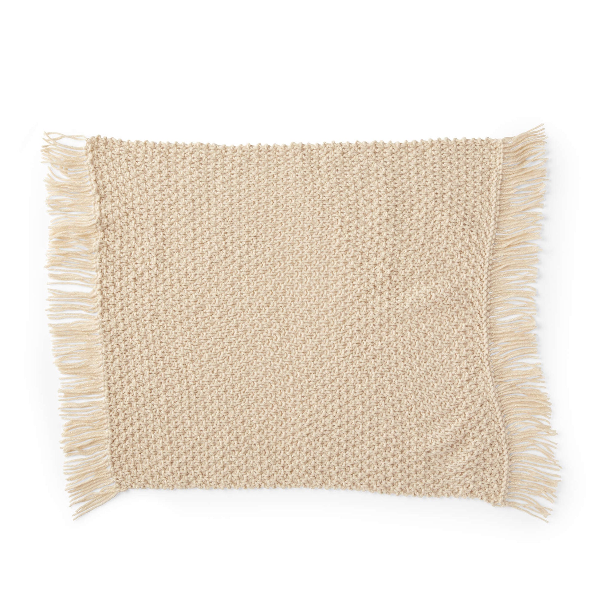 Red Heart Fringed Plant Mat Yarnspirations