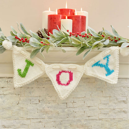 Red Heart Knit Joy Banner Knit Banner made in Red Heart Super Saver Yarn