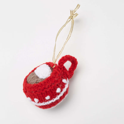 Red Heart Knit Cup Of Cocoa Ornament Red Heart Knit Cup Of Cocoa Ornament
