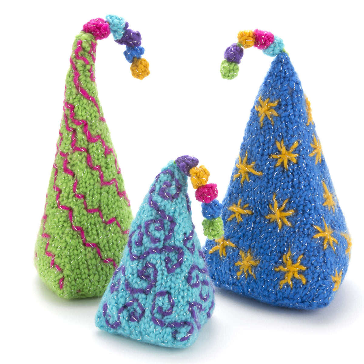 Knit Holiday Décor made in Red Heart Celebration Yarn