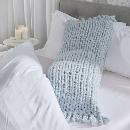 Red Heart Knit Good Night's Sleep Body Pillow Knit Pillow made in Red Heart Irresistible Yarn