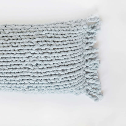 Red Heart Knit Good Night's Sleep Body Pillow Knit Pillow made in Red Heart Irresistible Yarn