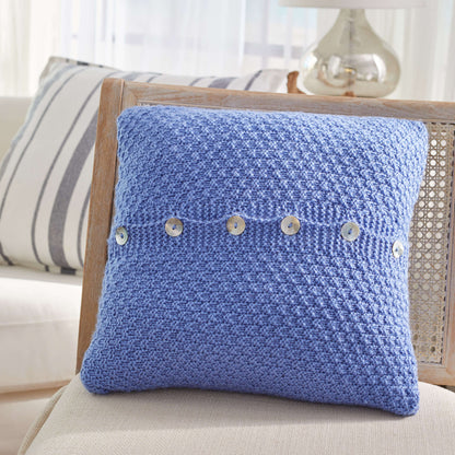 Red Heart Beach House Knit Pillows Knit Pillow made in Red Heart Soft Yarn