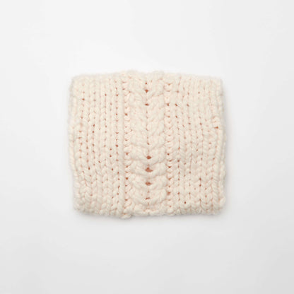 Red Heart Knit Comfort Cable Pillow Knit Pillow made in Red Heart Irresistible Yarn