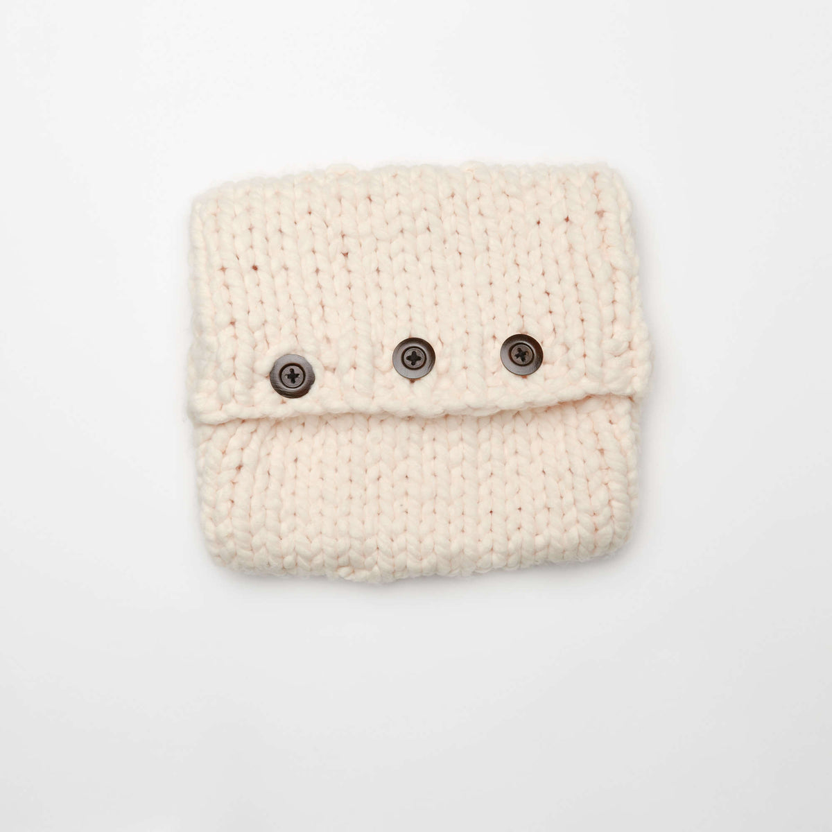 Knit Pillow made in Red Heart Irresistible Yarn