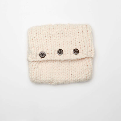 Red Heart Knit Comfort Cable Pillow Knit Pillow made in Red Heart Irresistible Yarn