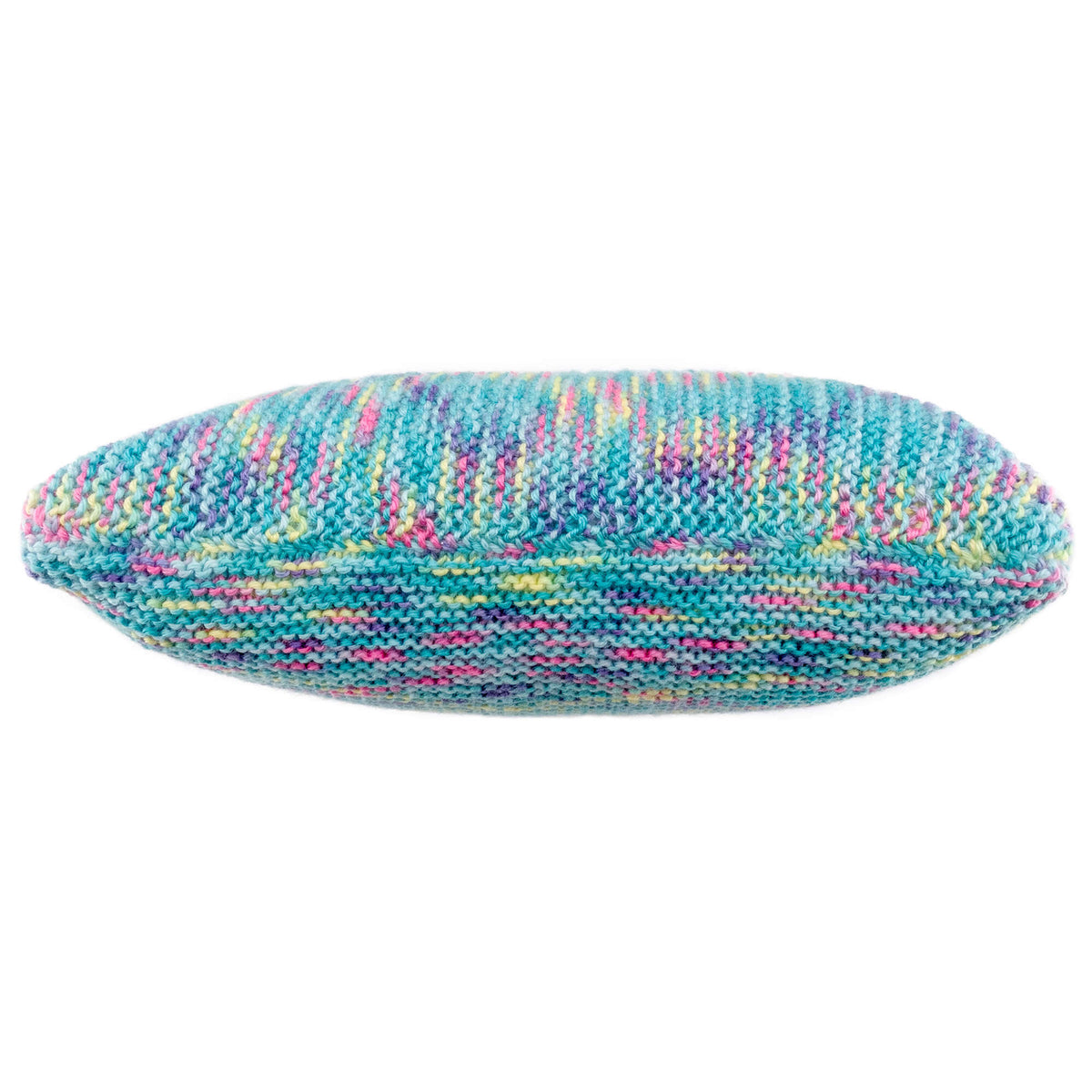 Knit Pillow made in Red Heart Gumdrop Yarn