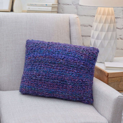 Red Heart Simple Knit Pillow Knit Pillow made in Red Heart Stellar Yarn