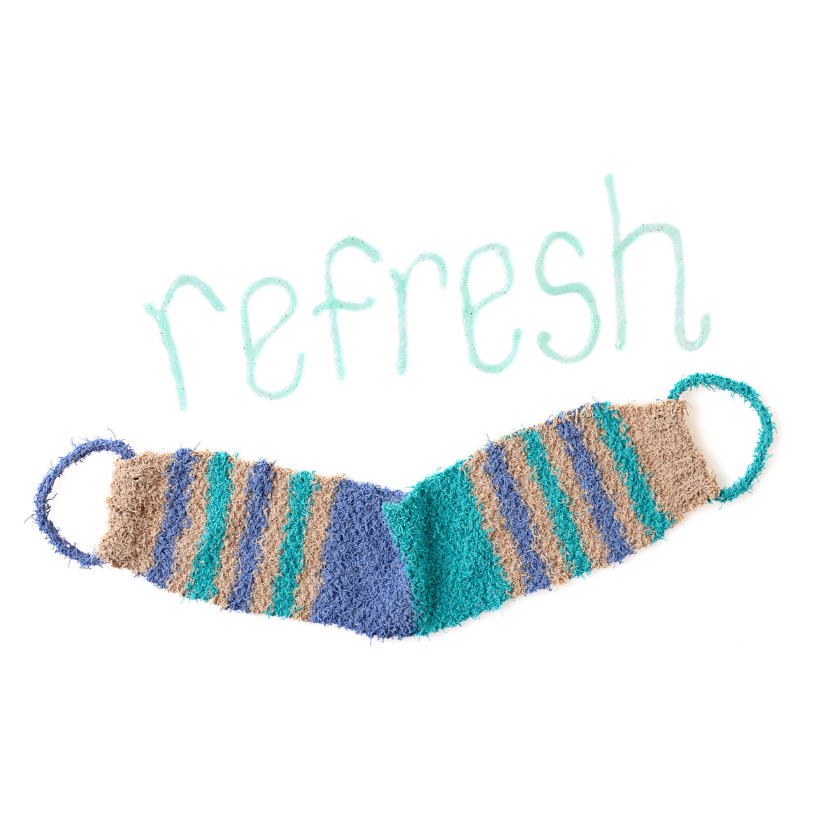 Knit Scrubber made in Red Heart Scrubby Cotton Yarn