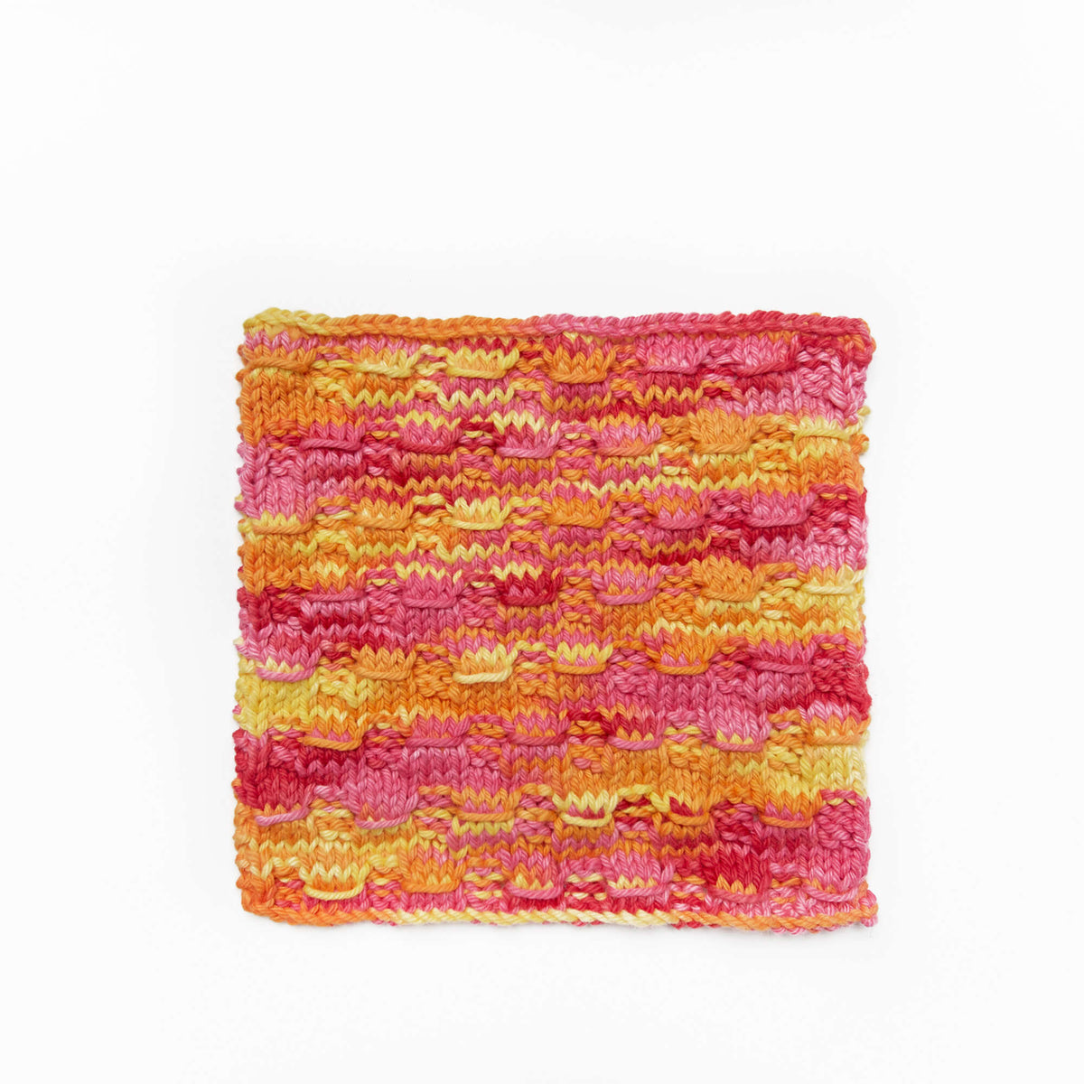 Knit Dishcloth made in Red Heart Scrubby Smoothie Yarn