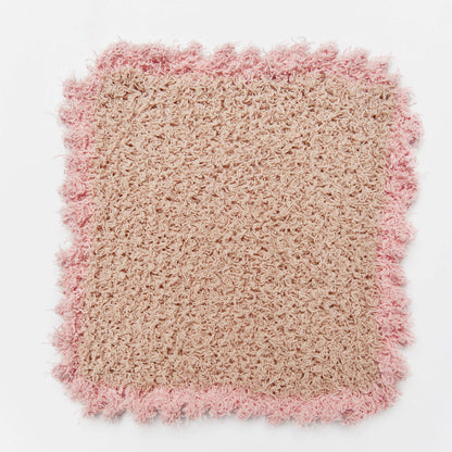 Red Heart Picot Edge Knit Washcloth Knit Dishcloth made in Red Heart Scrubby Cotton Yarn