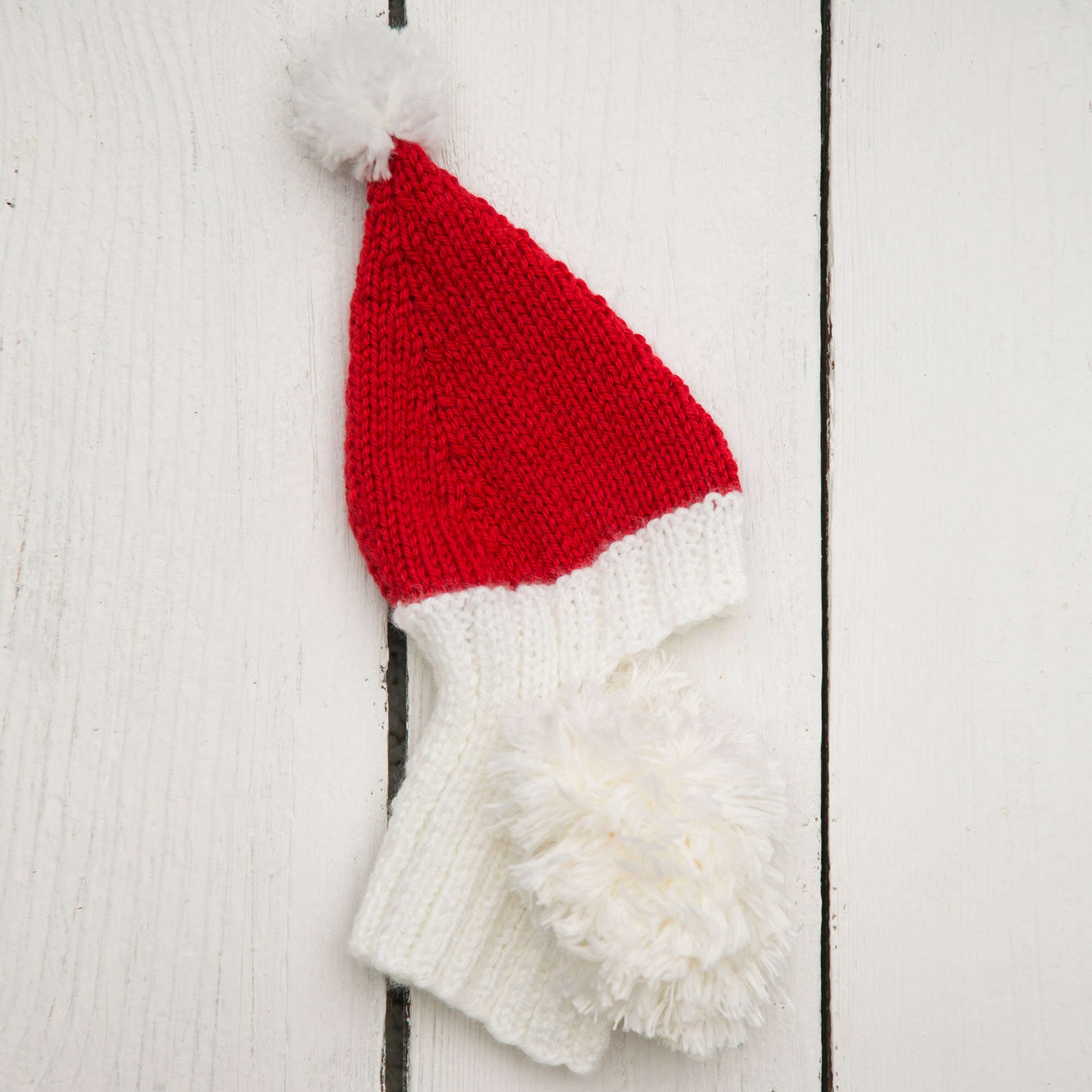 Free Red Heart Santa Doggie Hat Knit Pattern