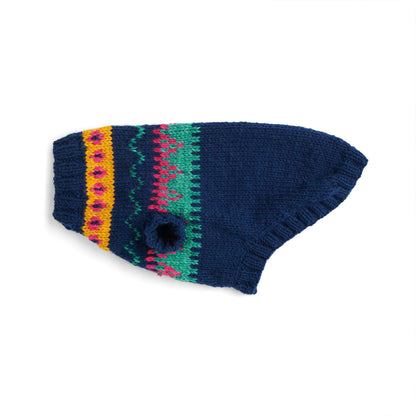 Red Heart Bestie Yoke Knit Dog Coat Red Heart Bestie Yoke Knit Dog Coat