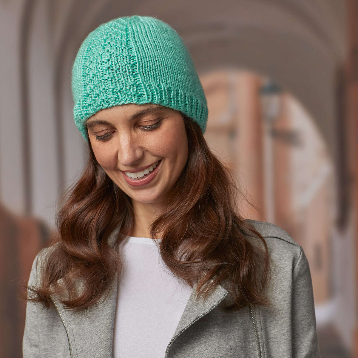 Knit Hat made in Red Heart Soft Yarn