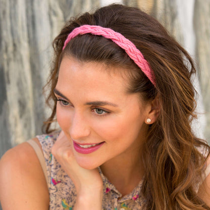 Red Heart Craft Wide Braid Headband Craft Headband made in Red Heart Super Saver Yarn