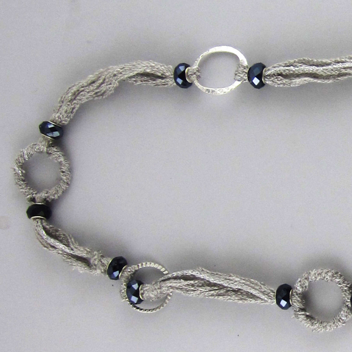 Craft Necklace made in Red Heart Boutique Yarn