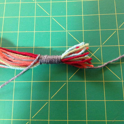 Red Heart Craft Snake Shawl Pin Craft Pin made in Red Heart Super Saver Yarn