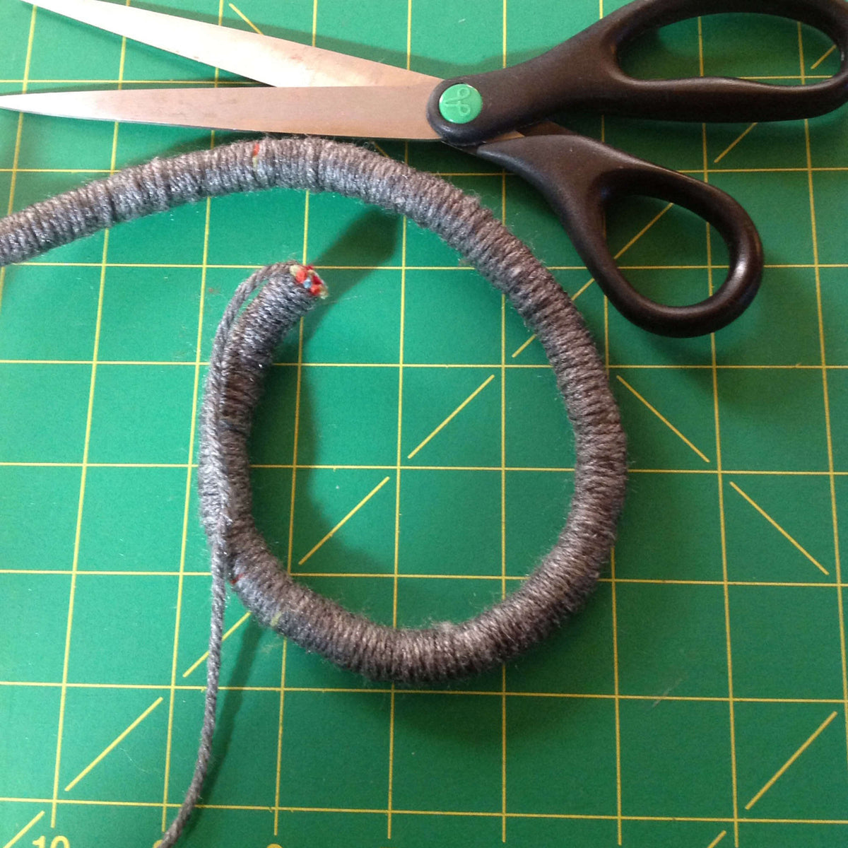 Craft Pin made in Red Heart Super Saver Yarn