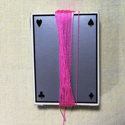 Red Heart Craft Tassel Necklaces Craft Necklace made in Red Heart Sizzle Yarn