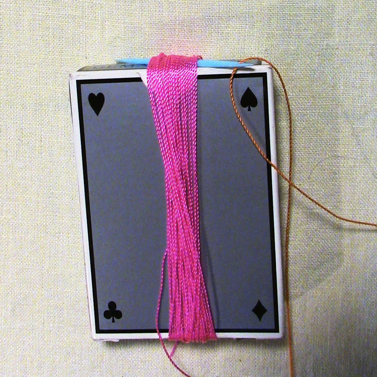 Craft Necklace made in Red Heart Sizzle Yarn