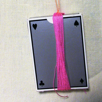 Red Heart Craft Tassel Necklaces Craft Necklace made in Red Heart Sizzle Yarn