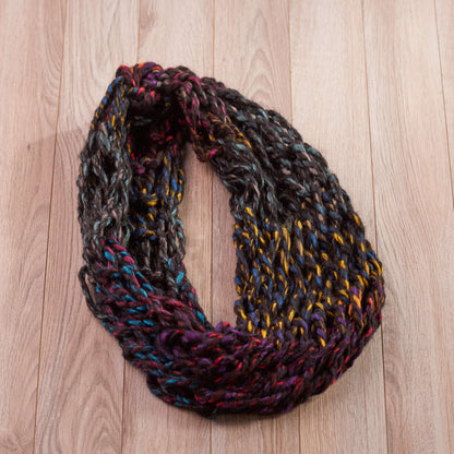 Red Heart Amy's Arm-Knit Cowl Craft Cowl made in Red Heart Collage Yarn